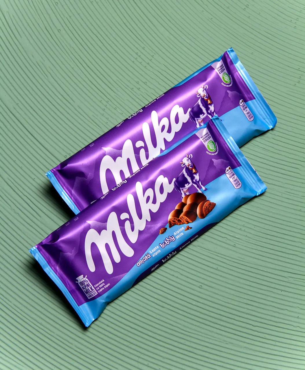 تصویر شکلات تابلت شیری بابلی 90 گرم میلکا